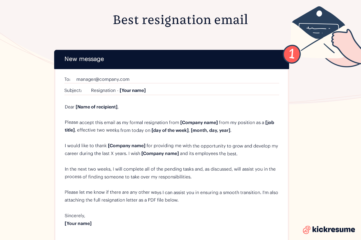 best resignation email