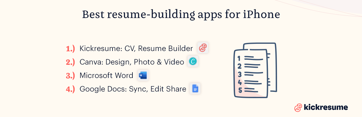 best resume building mobile apps