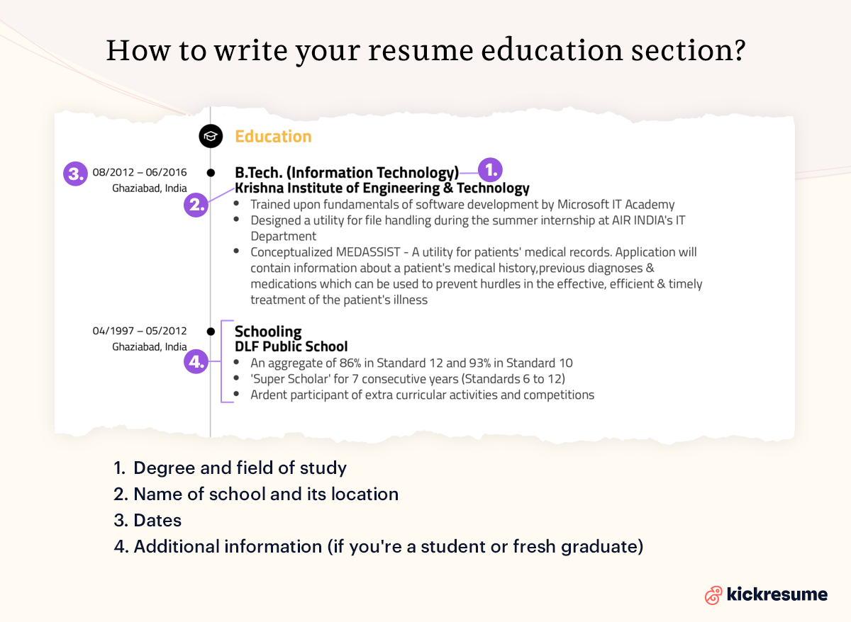 education on your resume