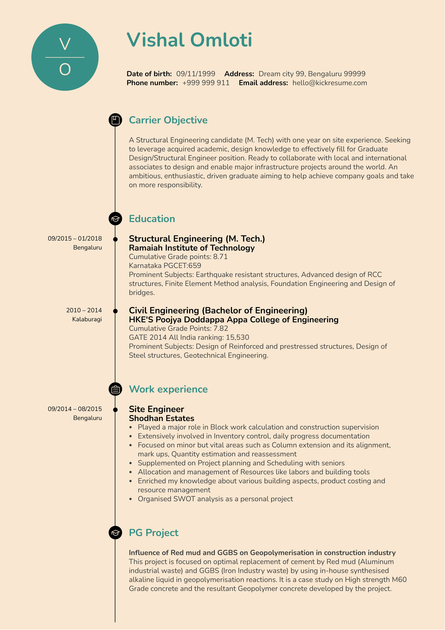 Junior Creative in Advertisement CV Sample