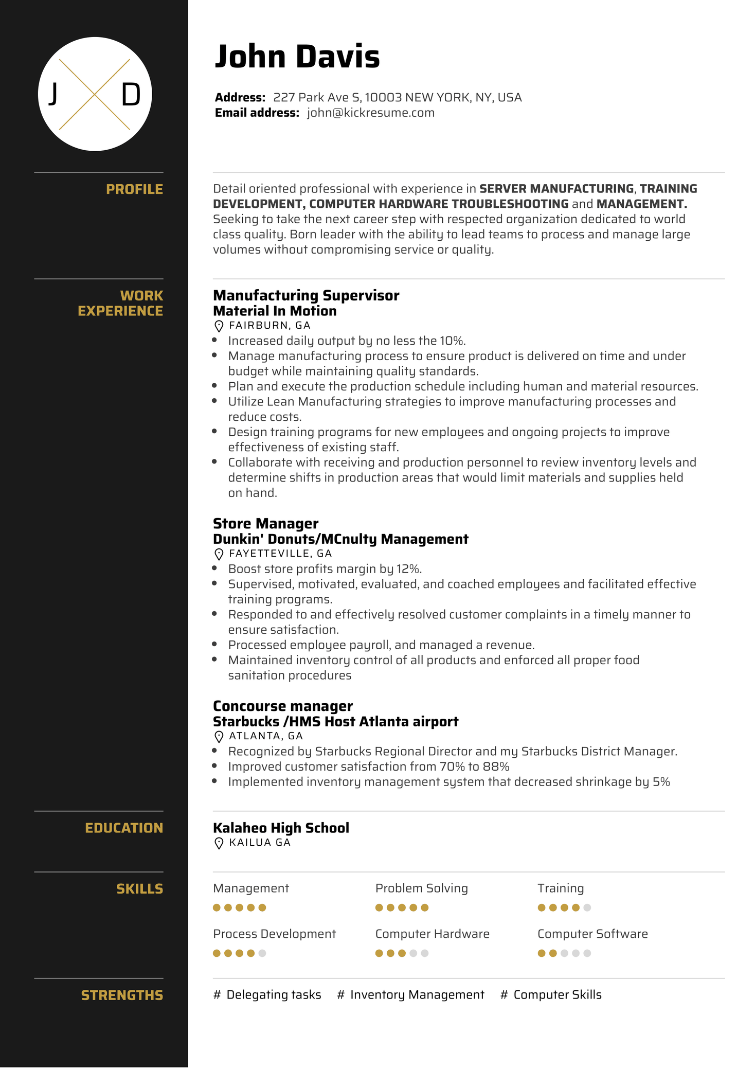 Fitness Instructor, Assistant Coach Resume Sample