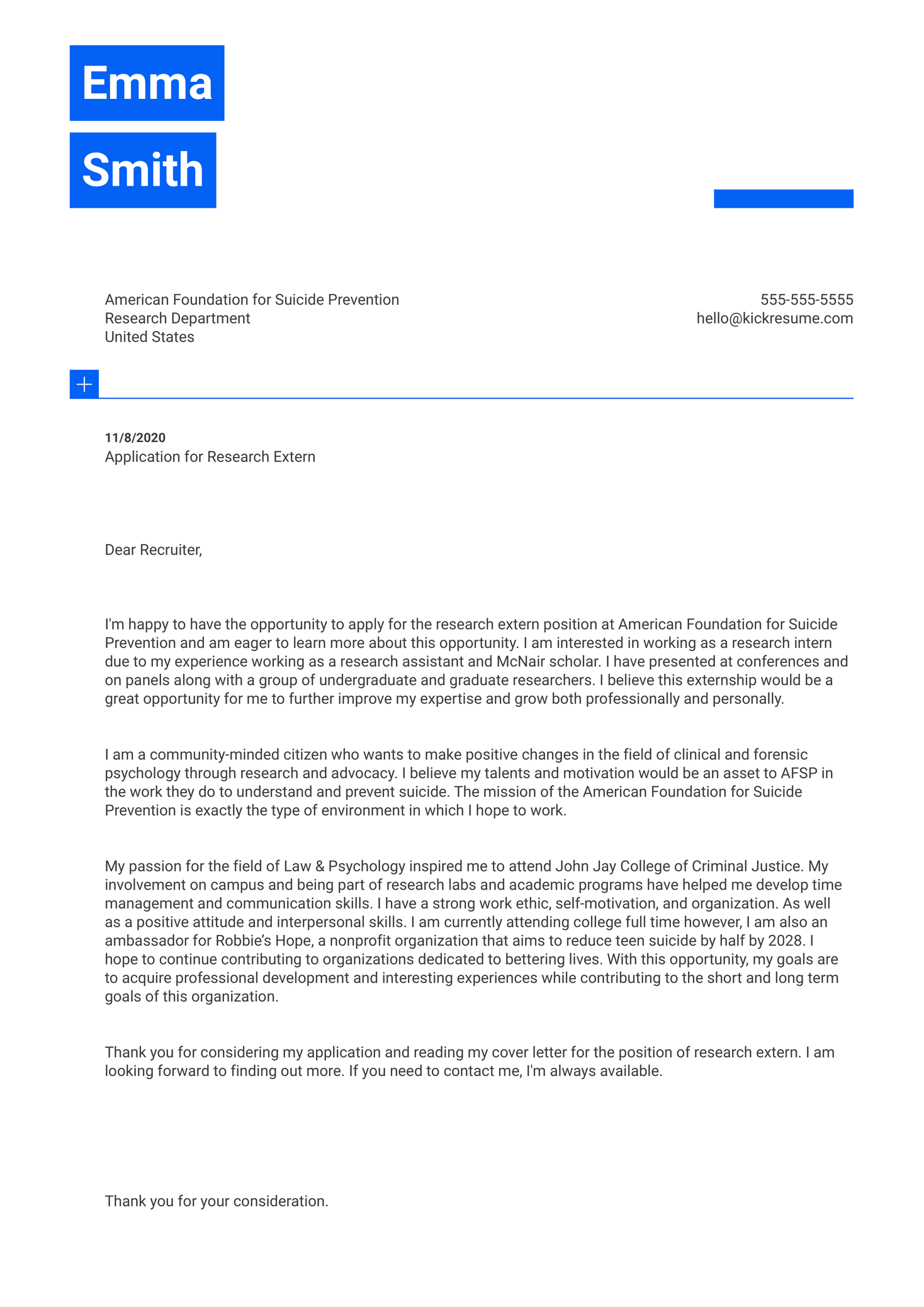 Souq Web Developer Cover Letter Sample