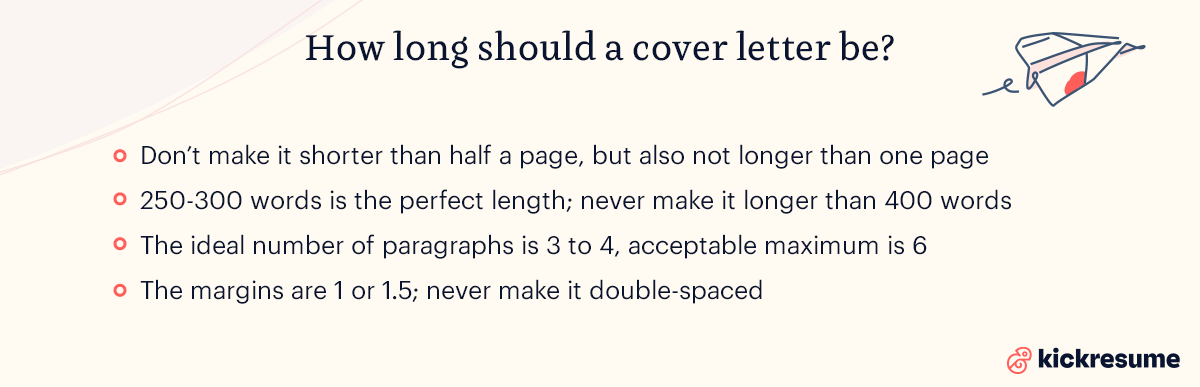 How long should a cover letter be by Kickresume