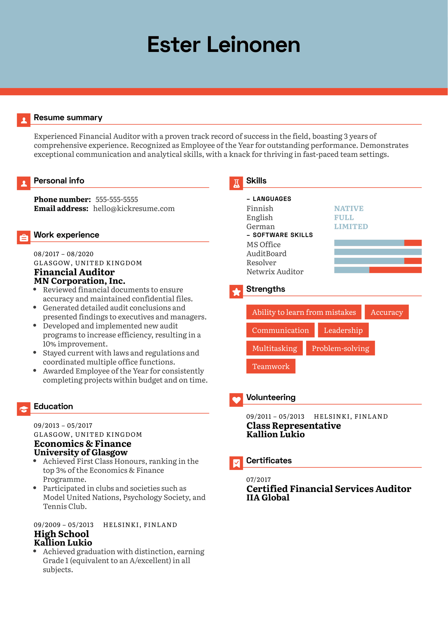 Functional Resume Template