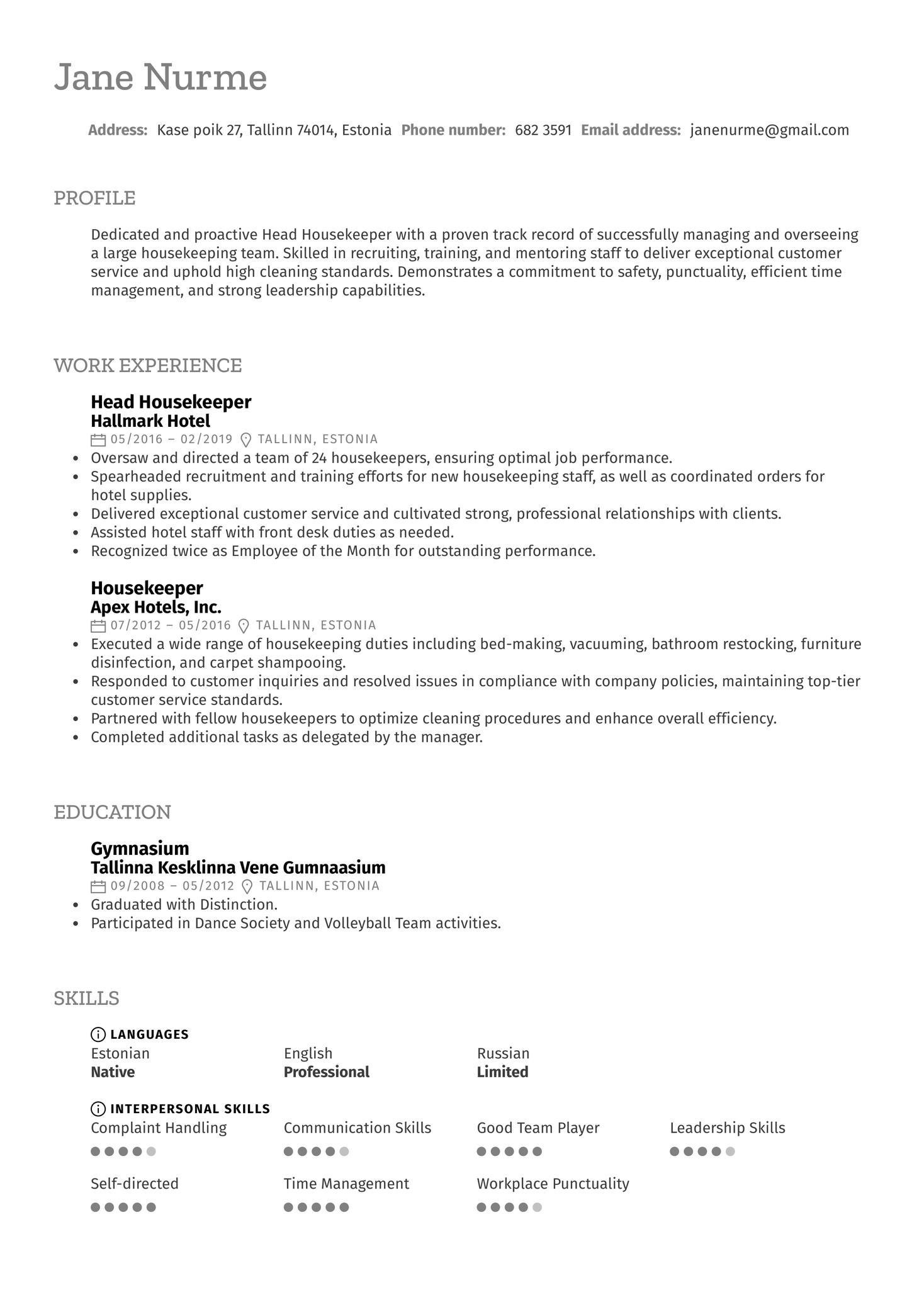 DTDC Business Analyst Resume Template