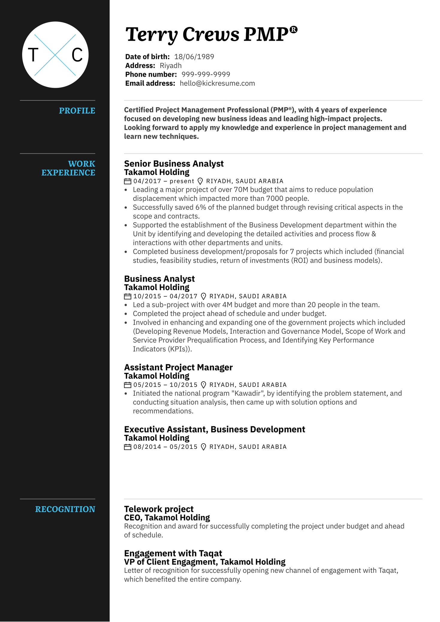 Google Team Leader Resume Sample