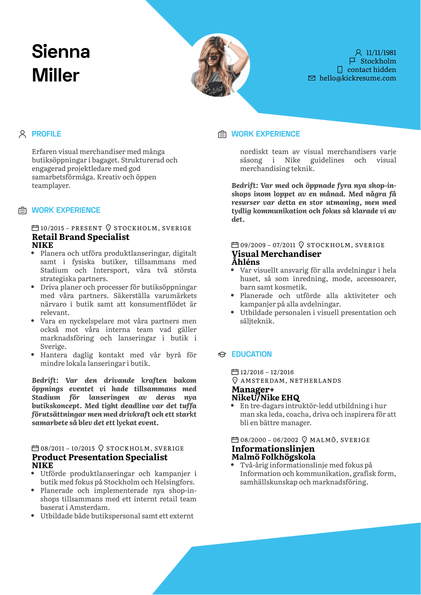 Financial Coordinator Resume Example