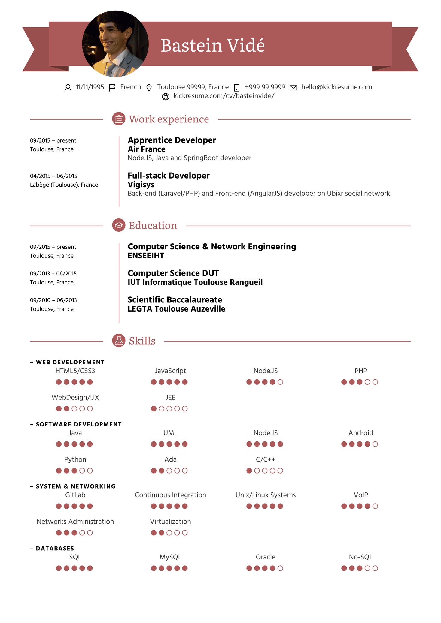 Financial Accounting Intern Resume Sample