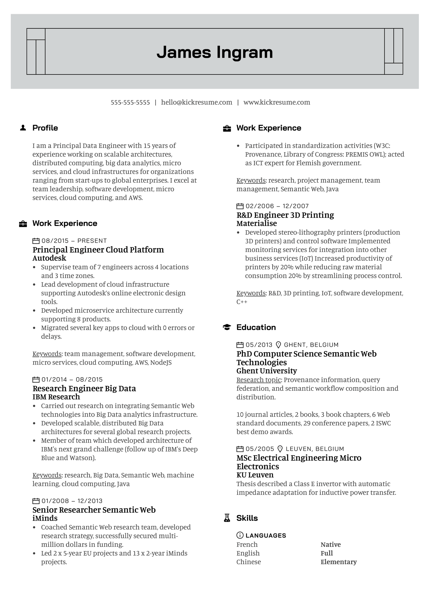 Intern at People in Need Resume Sample