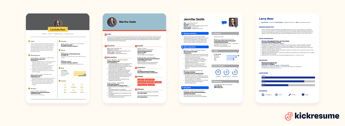 resume templates