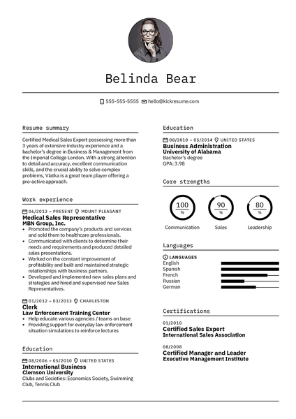 Preview of a minimalistic cover letter template best used when applying for a job in corporations and formal workplaces