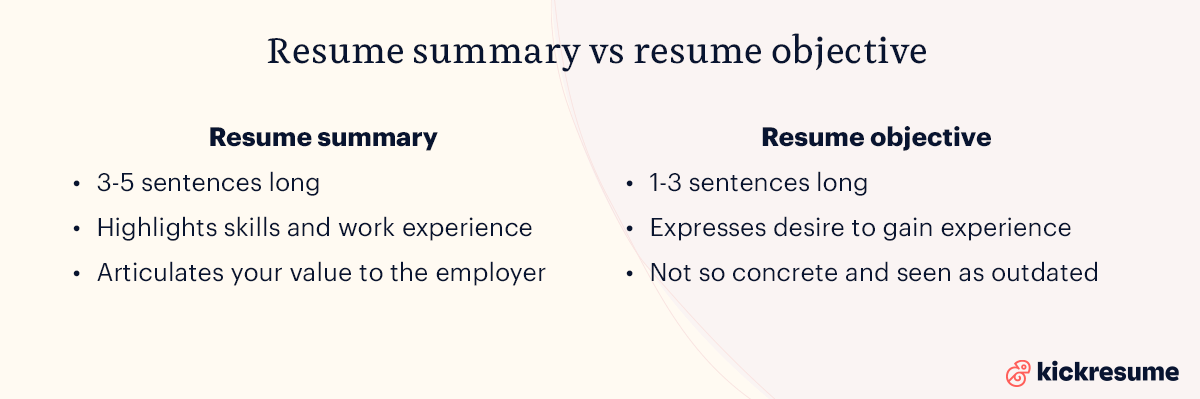 what is a resume objective 