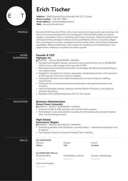 Dermatologist Resume Example