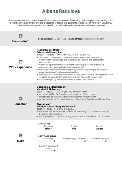 Pediatric Nurse Resume Example