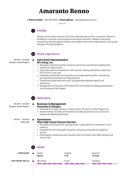 Career Change Resume Example