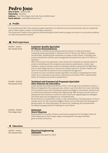 Training Administrator Resume Example