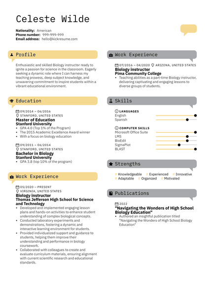 Technical Officer Resume Sample