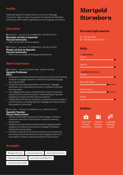 Software Engineer at Enel X Resume Template