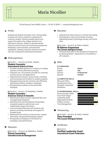 Outward Bound Associate Director CV Sample