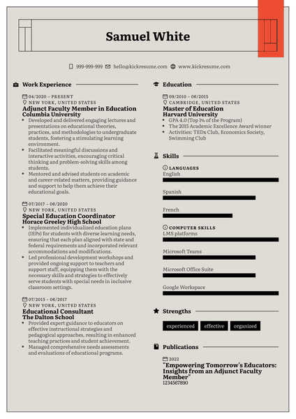 Risk Manager Resume Example