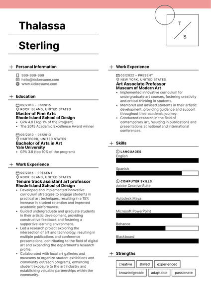 Internet Marketing Resume Example