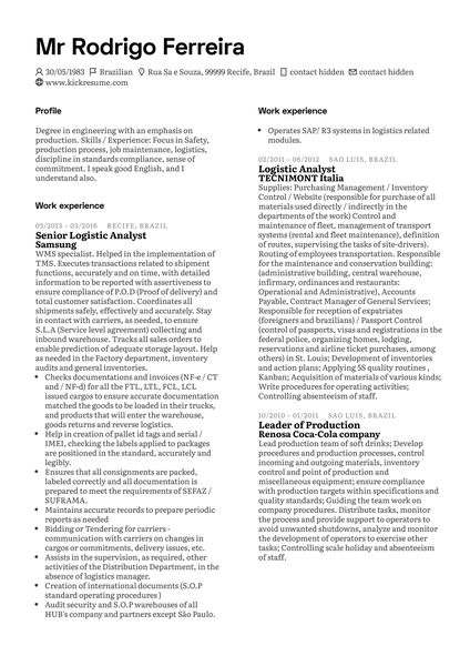 Lease Administrator Resume Example