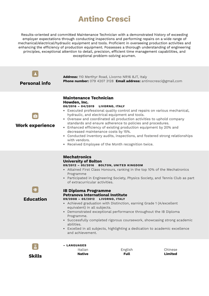 Inside Sales Manager Resume Template