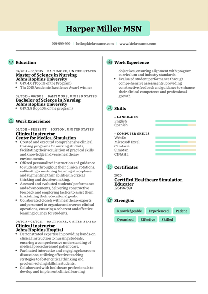 Product and Test Engineer Resume Sample