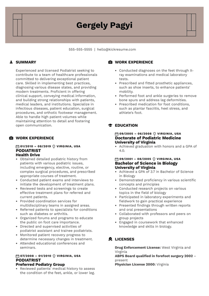 Office Intern Resume Example