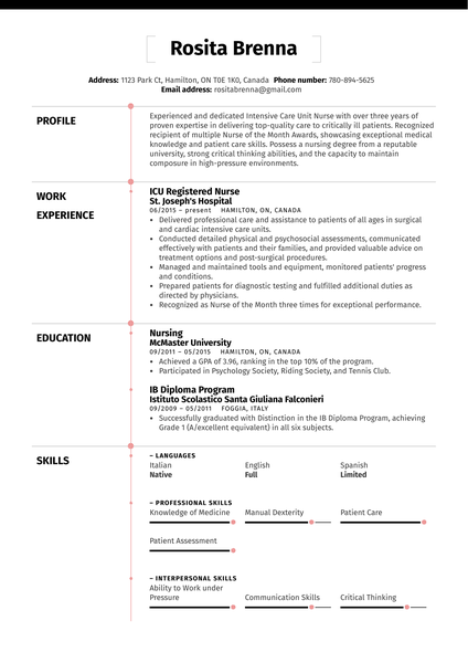 Database Administrator Resume Example