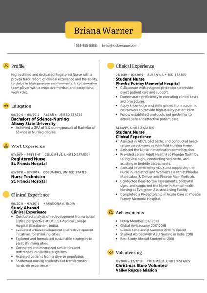 St. Francis Hospital Registered Nurse Example