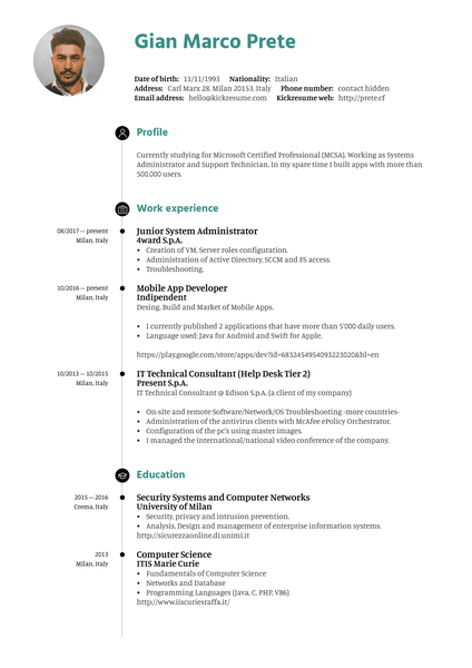 Software Engineer Resume Sample (Hired)