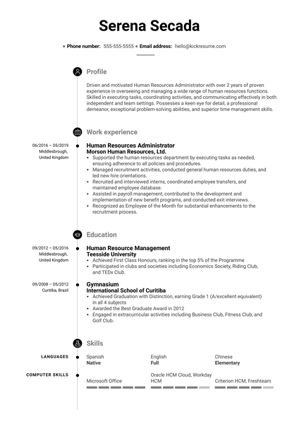 SABIEN-ITACA Software Engineer Resume Sample