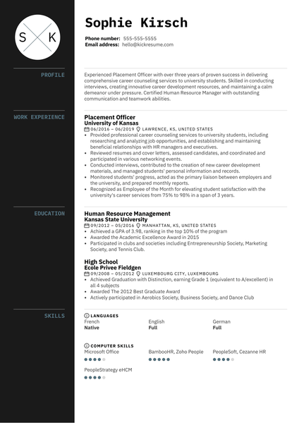 Digital Marketing Resume Sample