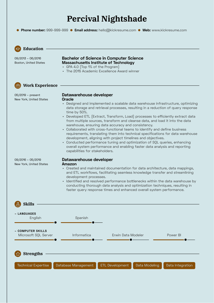 Media Specialist Intern Resume Template