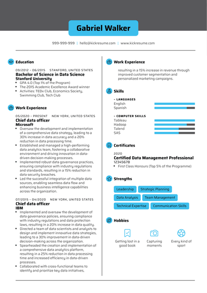 College Simple Resume Template