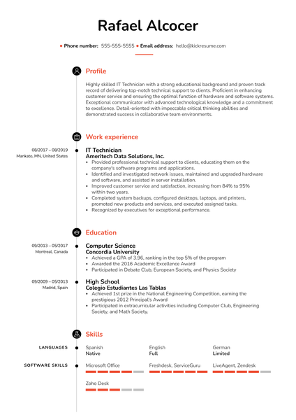 Trainee Accountant Resume Example