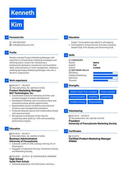 Presentation Specialist Resume Example