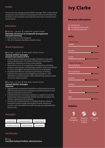 Marketing Manager, Account Manager Resume Sample