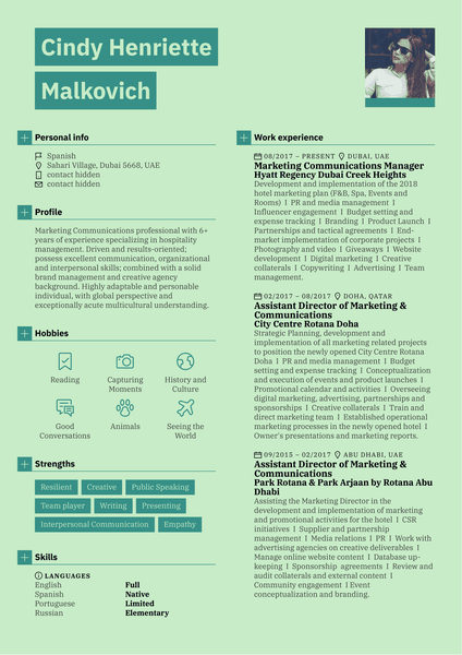 Graduate Job at Unitrans Resume Sample