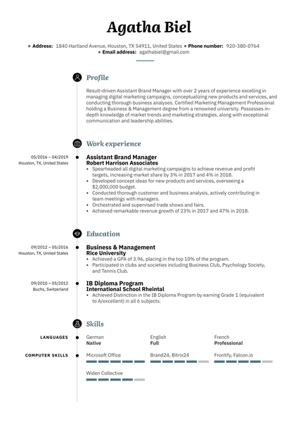 Medical Secretary Resume Example