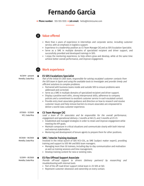 SDS Training Specialist at Amazon Resume Sample