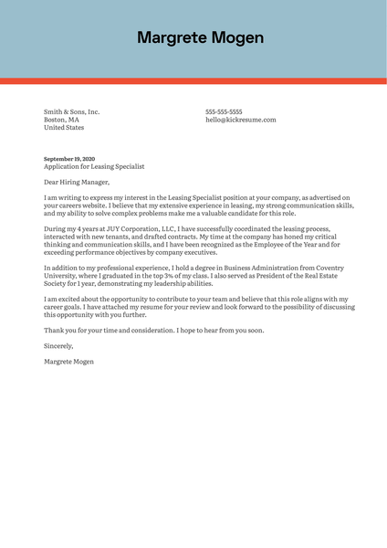 Data Warehouse Architect Cover Letter Template
