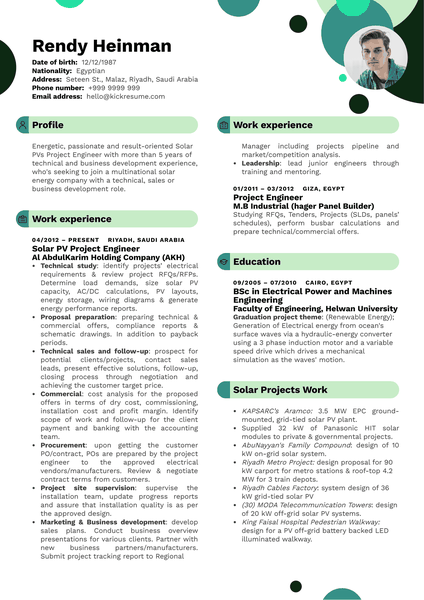 Business Development Engineer Resume Sample