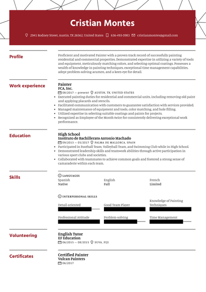 Video Editor Resume Example