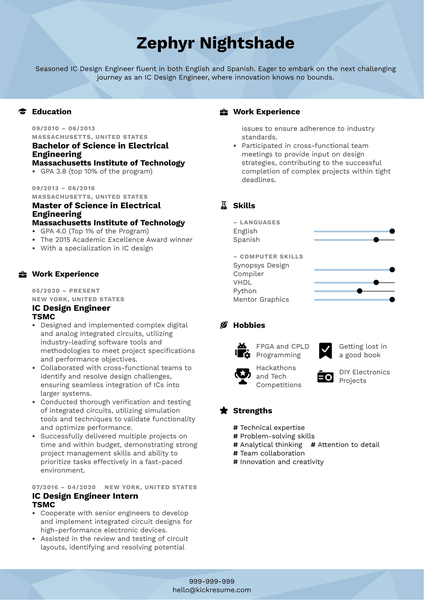 IT Project Manager Resume Example