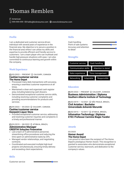 Customer Experience Associate at Scotiabank Resume Sample