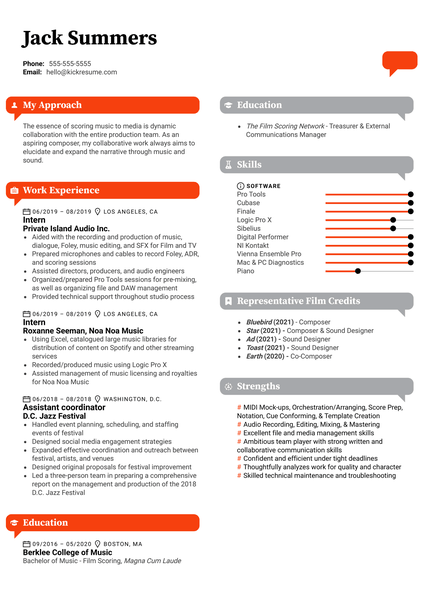 Senior Media Executive CV Example