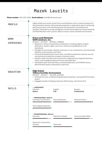 Insulation Installer Resume Example