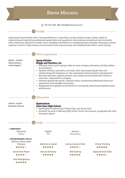 Foreman at Lendlease Resume Example